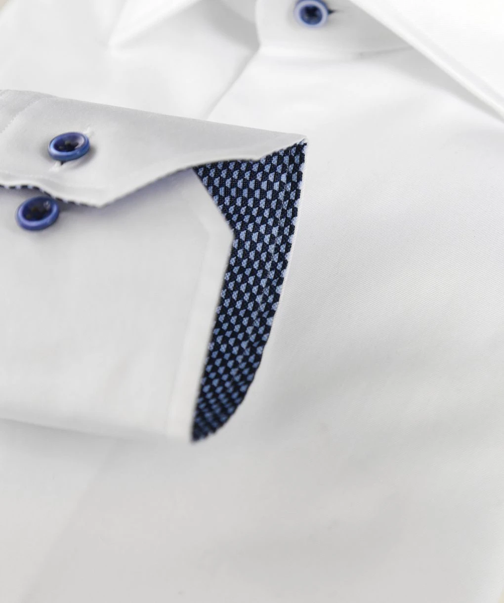 Fitted Body Contrast Trim Shirt 5 Fitted Body Contrast Trim Shirt - Image 3