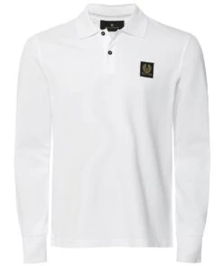 BELSTAFF Cotton Pique Long Sleeve Polo