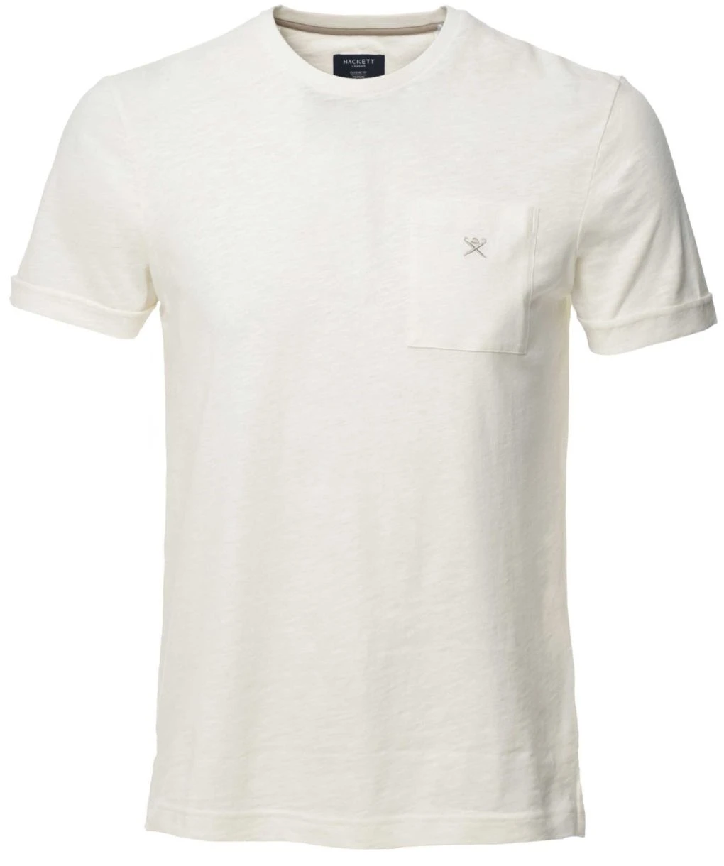 Hackett Cotton Linen Pocket T-Shirt 3 Hackett Cotton Linen Pocket T-Shirt