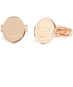 Laser Engraved Skull Cufflinks