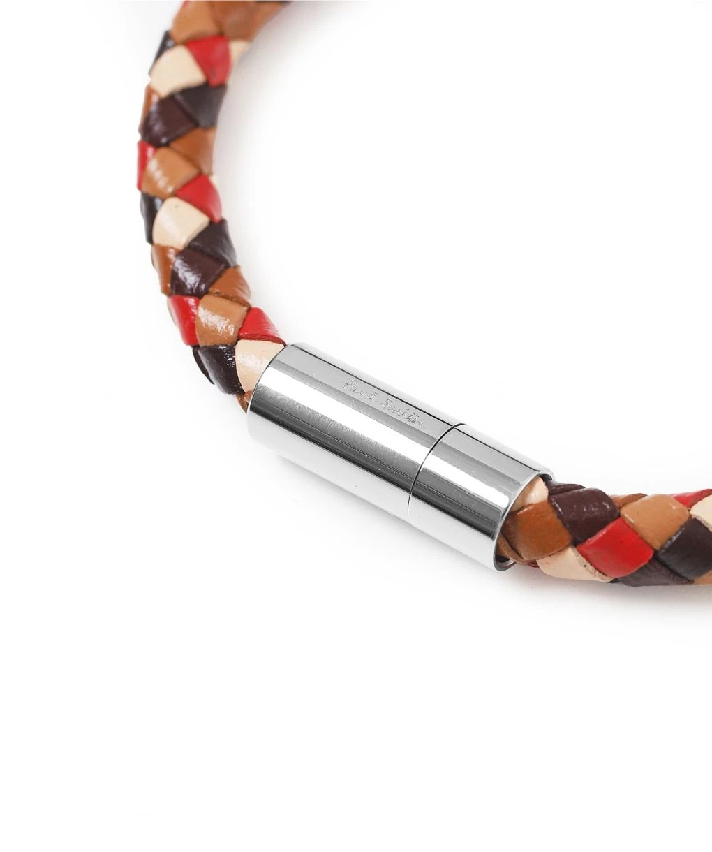PAUL SMITH Leather Plait Bracelet 4 PAUL SMITH Leather Plait Bracelet - Image 2