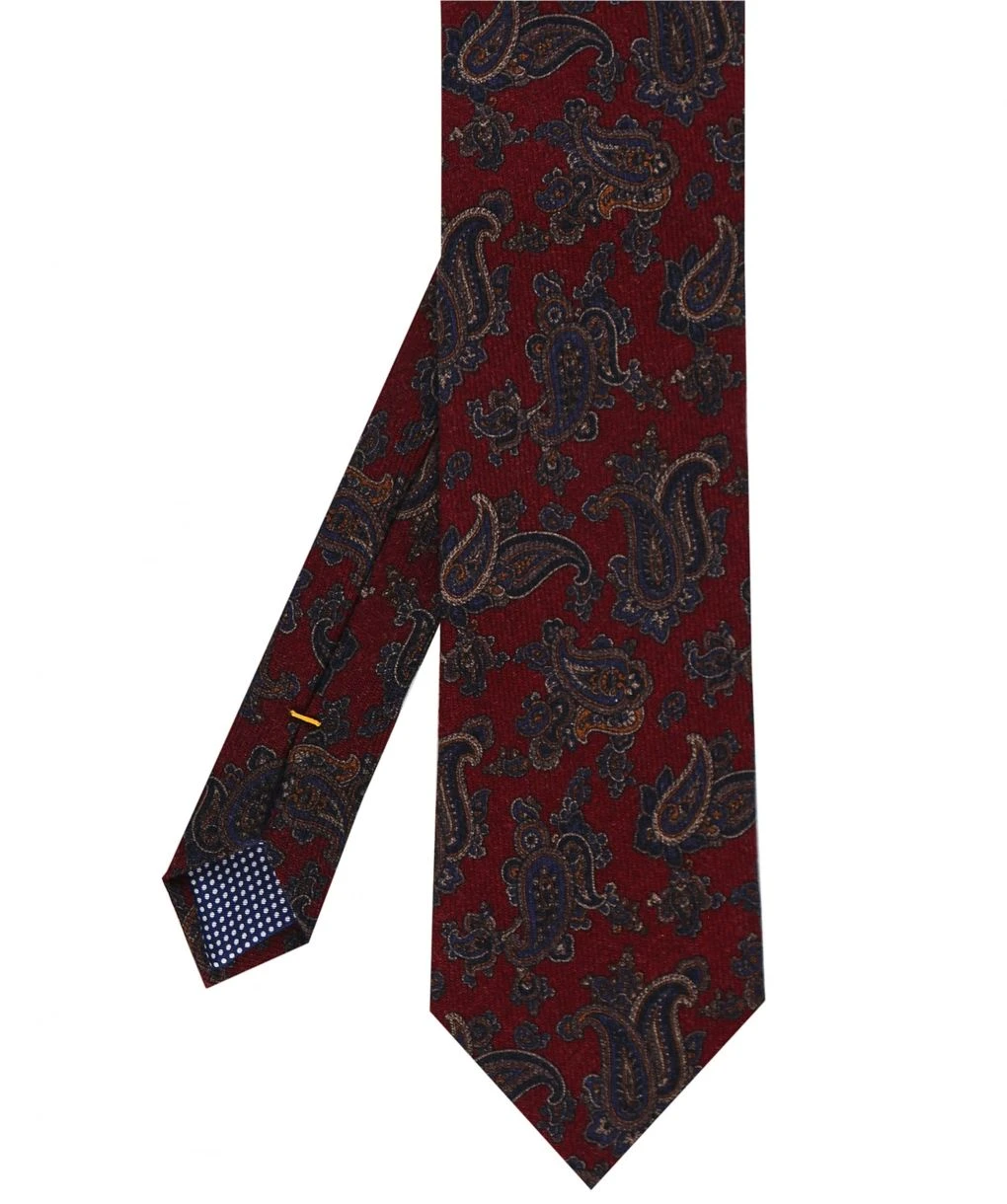 ETON Wool Paisley Tie 3 ETON Wool Paisley Tie