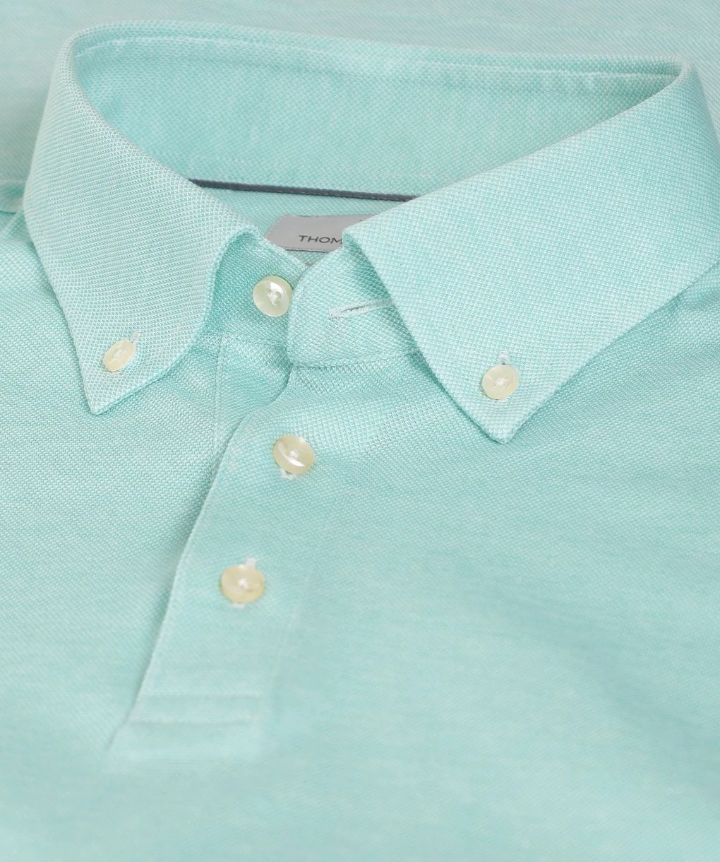 Button Down Collar Polo Shirt 4 Button Down Collar Polo Shirt - Image 2