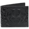 Leather Mock Croc Wallet