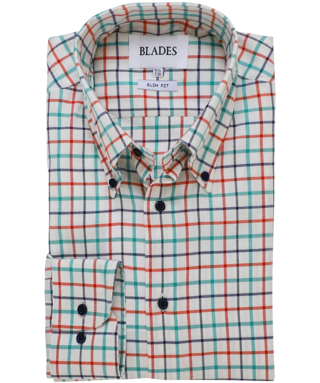 Slim Fit Grid Check Shirt 3 Slim Fit Grid Check Shirt