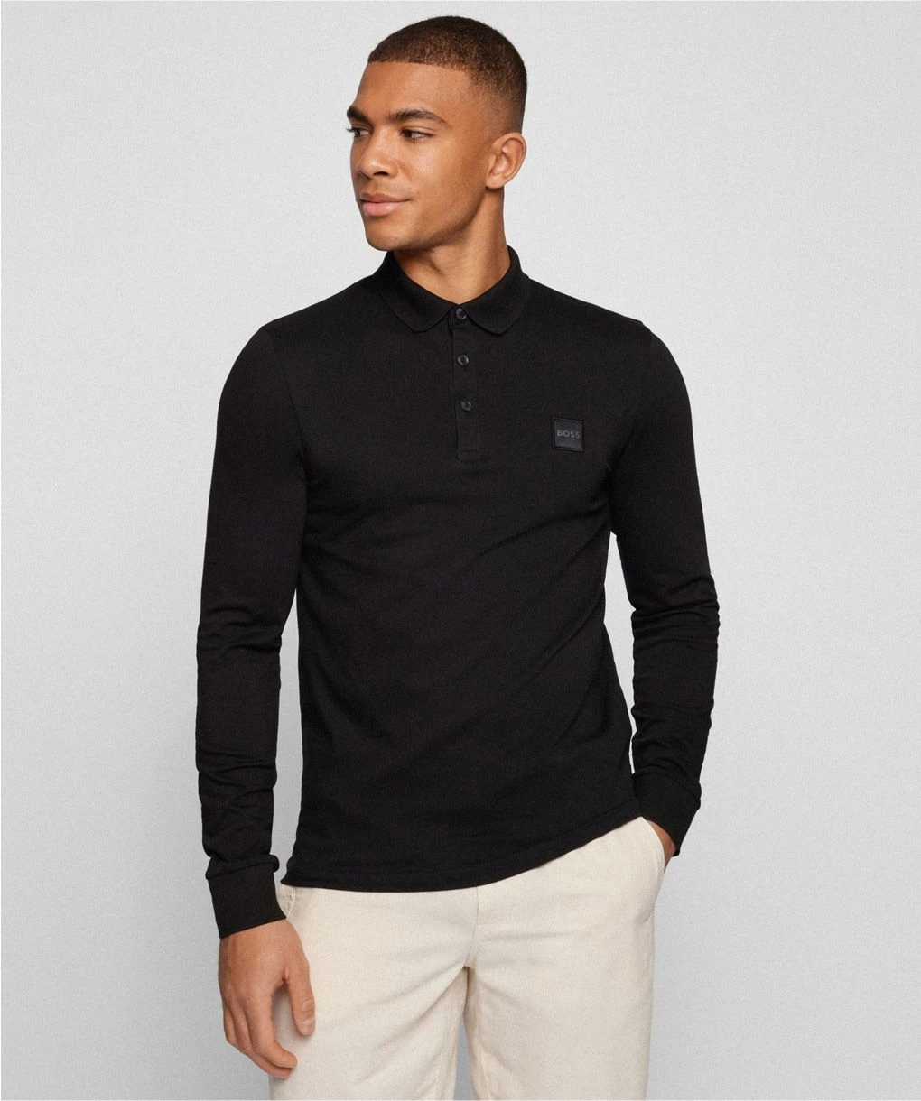 Boss Slim Fit Long Sleeve Passerby Polo Shirt 4 Boss Slim Fit Long Sleeve Passerby Polo Shirt - Image 2