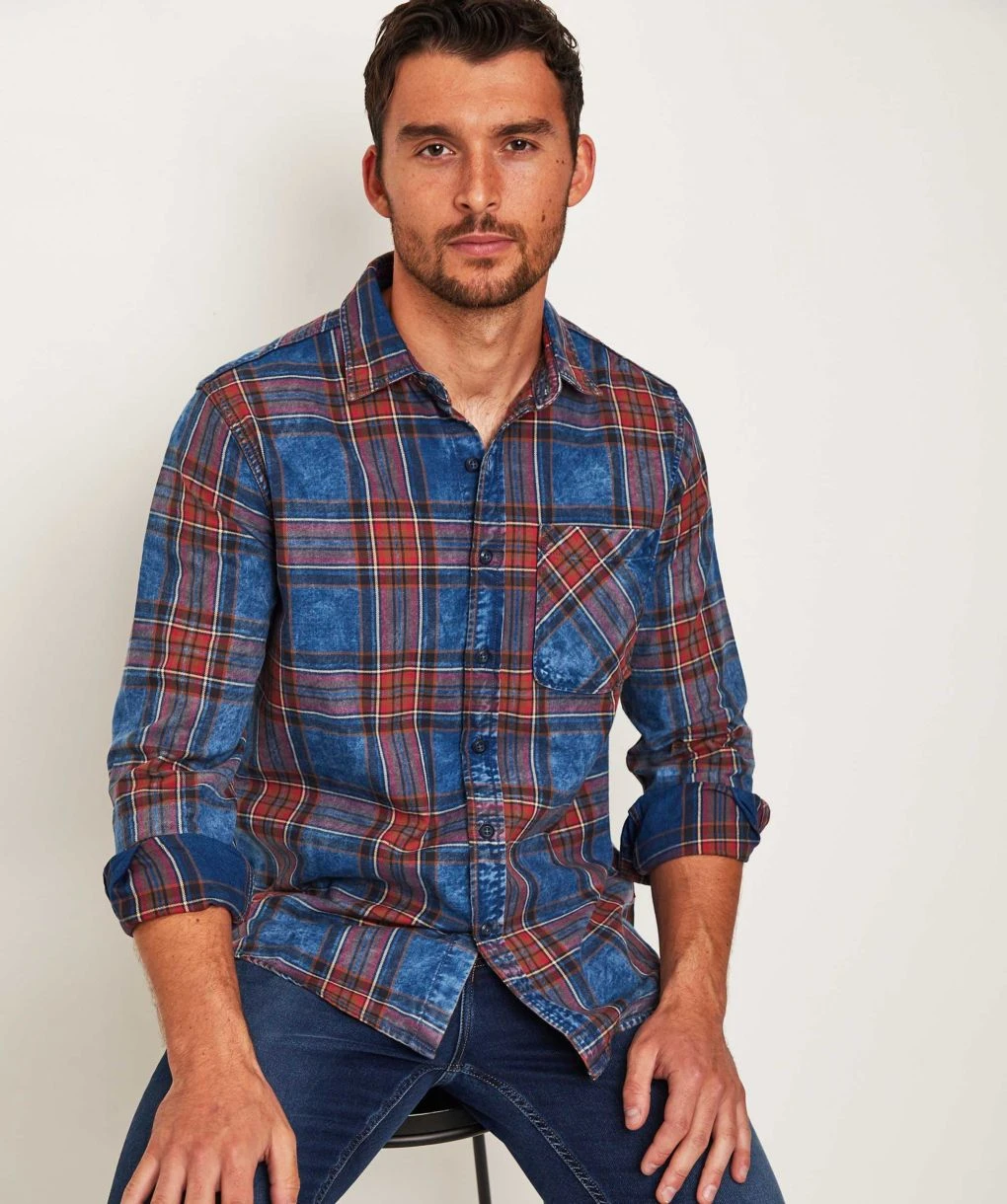 Replay Twill Check Shirt 4 Replay Twill Check Shirt - Image 2