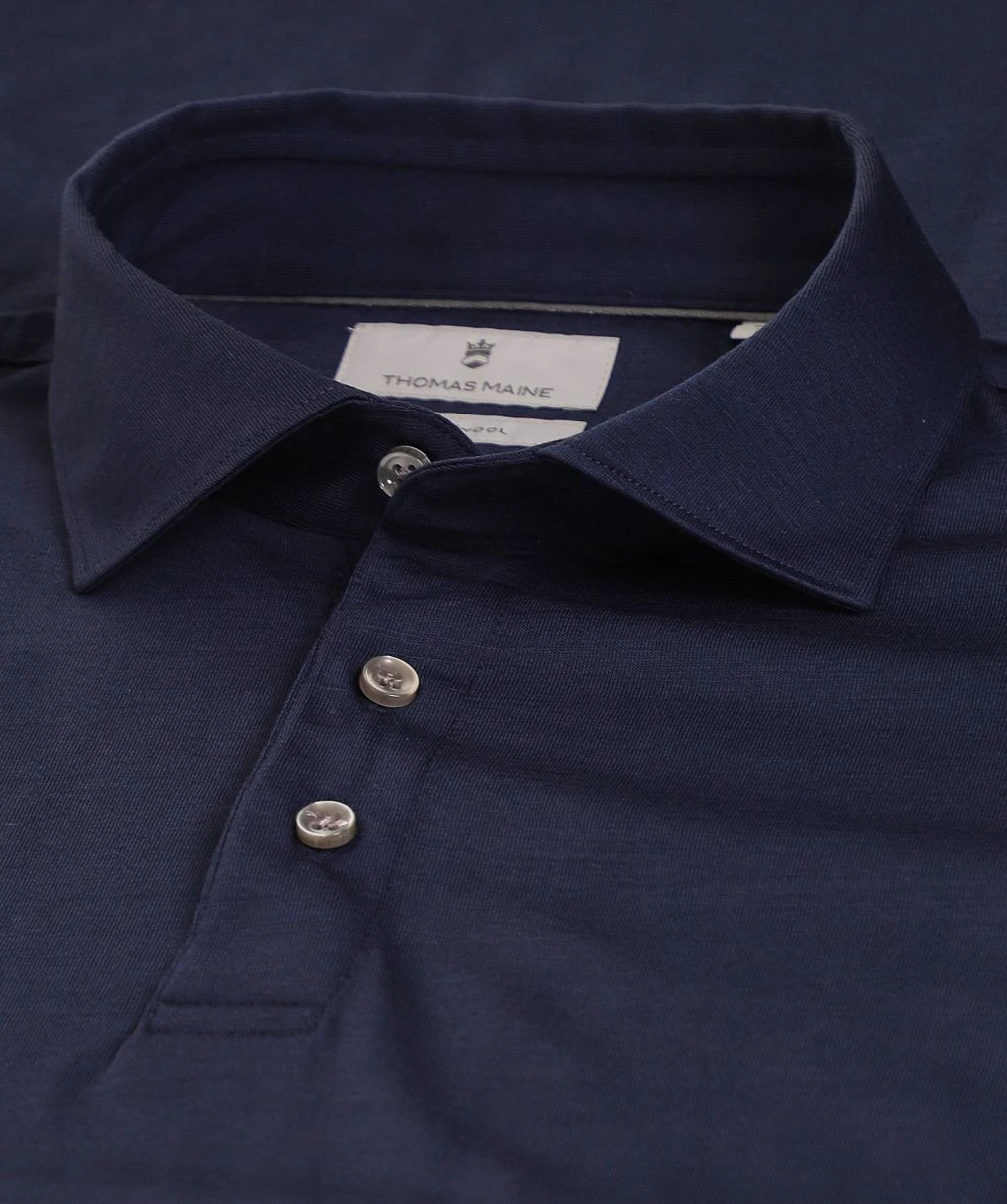 Wool Short Sleeve Polo Shirt 4 Wool Short Sleeve Polo Shirt - Image 2