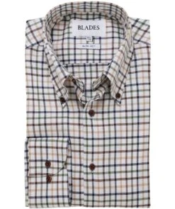 Slim Fit Twill Check Shirt