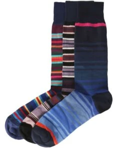 PAUL SMITH Striped Socks Three Pack