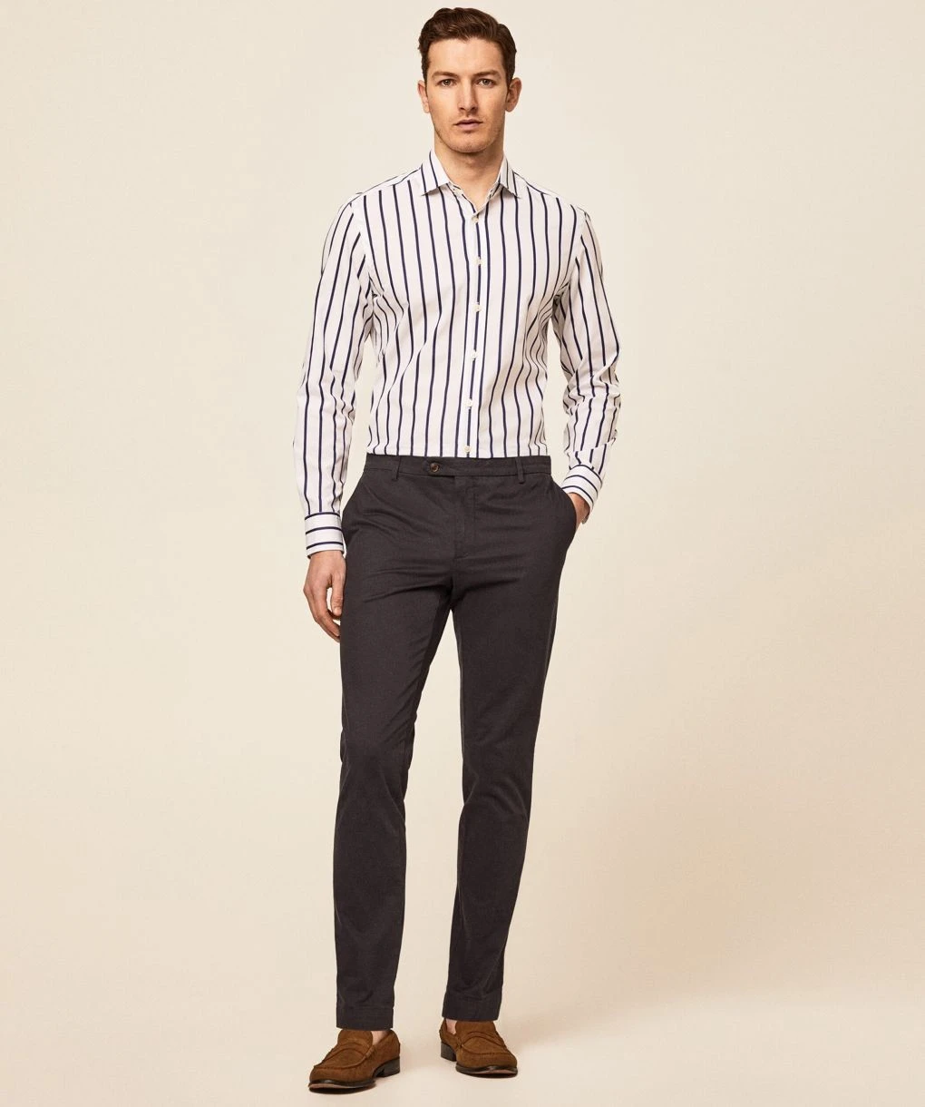 Hackett Slim Fit Bold Stripe Shirt 6 Hackett Slim Fit Bold Stripe Shirt - Image 4