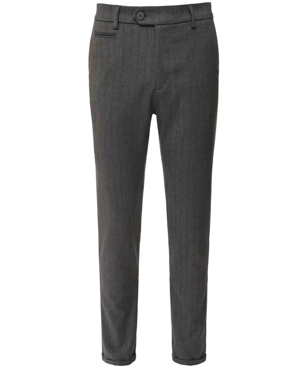 Les Deux Slim Fit Herringbone Como Trousers 3 Les Deux Slim Fit Herringbone Como Trousers