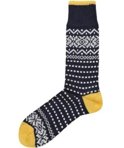 Merino Cotton Snowflake Socks