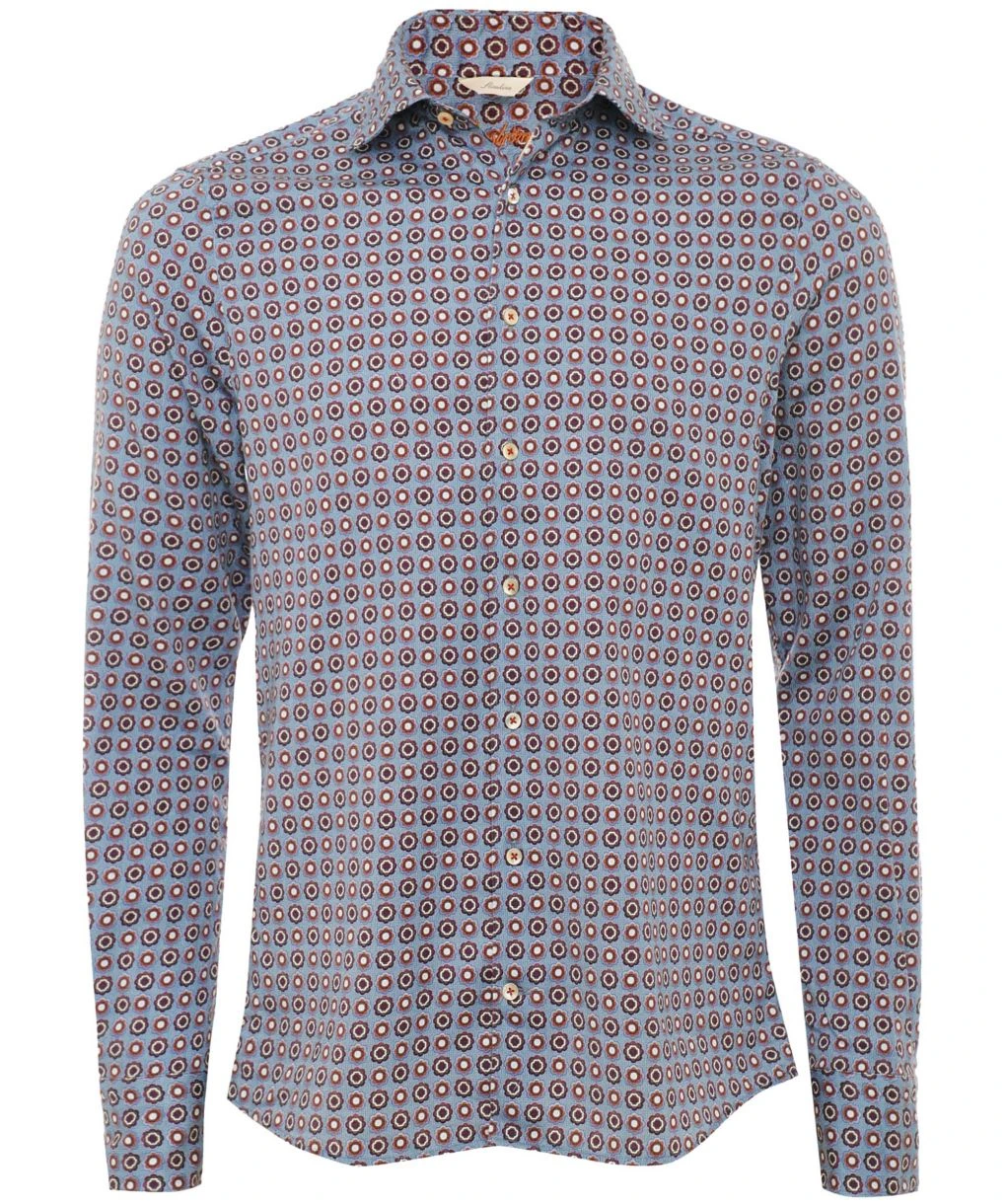Slimline Oxford Floral Shirt 3 Slimline Oxford Floral Shirt