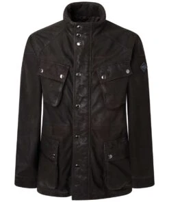 Hackett Leather Velospeed Jacket