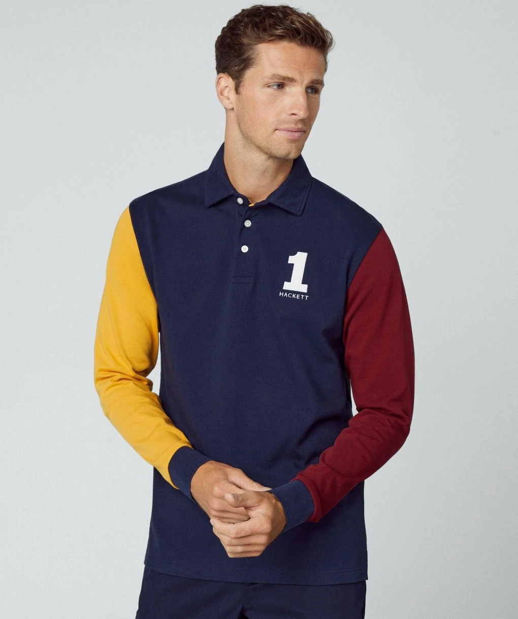 Hackett Colour-Block Rugby Shirt 5 Hackett Colour-Block Rugby Shirt - Image 3