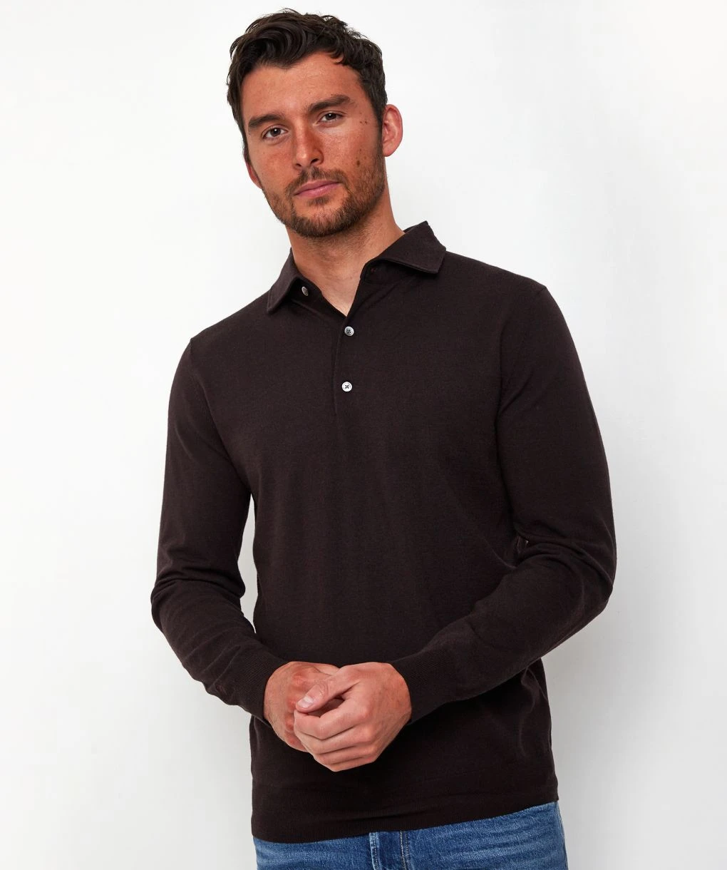 Long Sleeve Polo Shirt 4 Long Sleeve Polo Shirt - Image 2