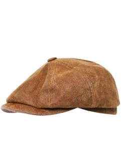 Stetson Leather Eight Panel Cap