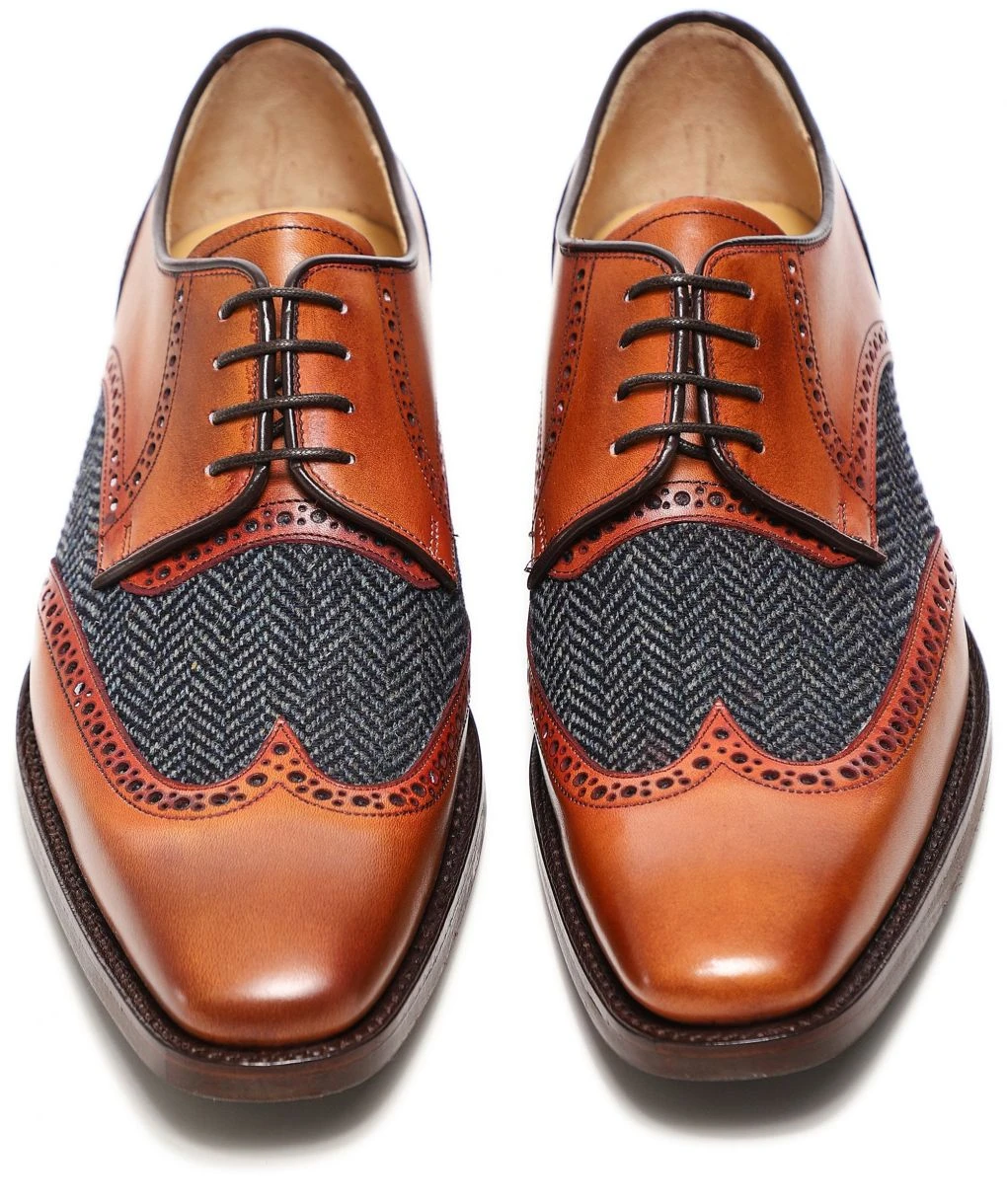 Leather Tweed Jackson Derby Shoes 5 Leather Tweed Jackson Derby Shoes - Image 3