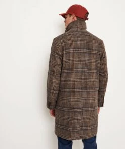 Les Deux Wool Check McKay Coat -Menswear Specialty Store DnpBaebaSFz3IQrlrIh2BkTwrM1B4GfbGNKYz48c