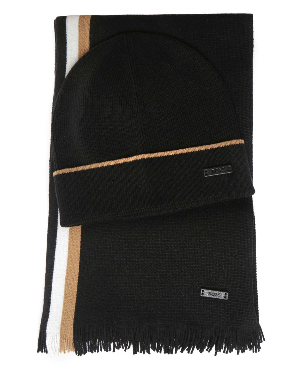 Boss Morbido Hat & Scarf Gift Set 3 Boss Morbido Hat & Scarf Gift Set