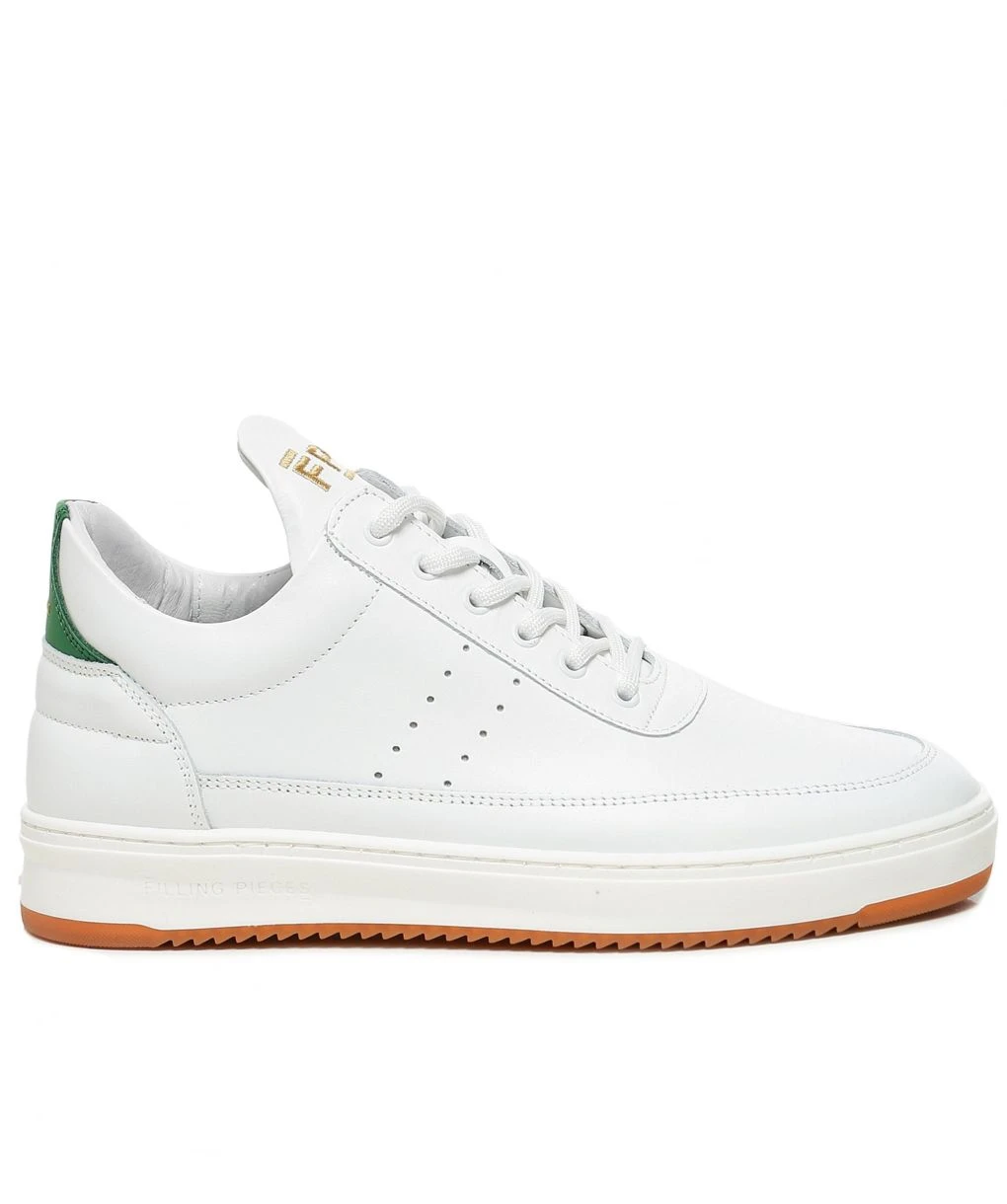Filling Pieces Nappa Low Top Bianco Trainers 4 Filling Pieces Nappa Low Top Bianco Trainers - Image 2