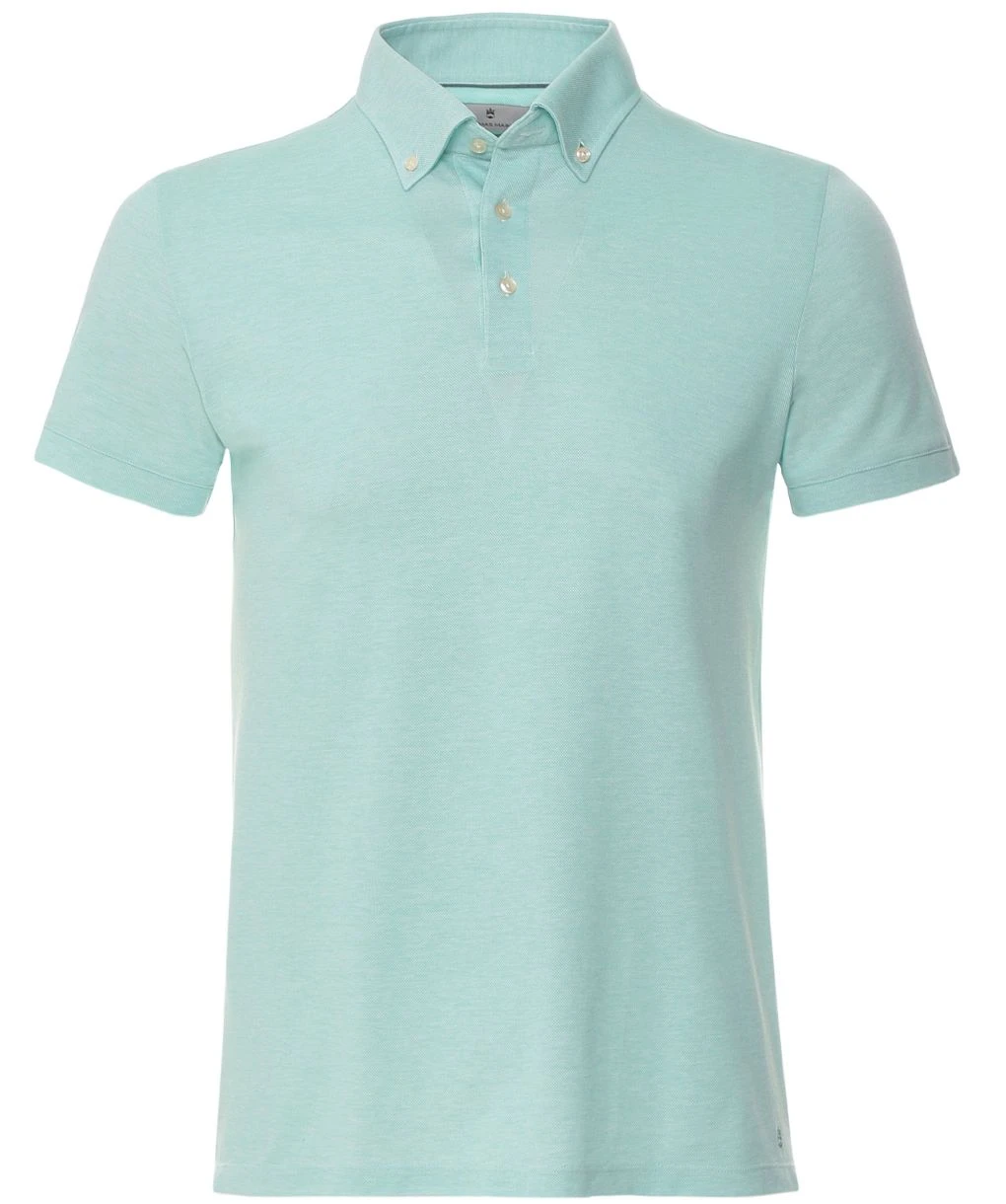 Button Down Collar Polo Shirt 3 Button Down Collar Polo Shirt