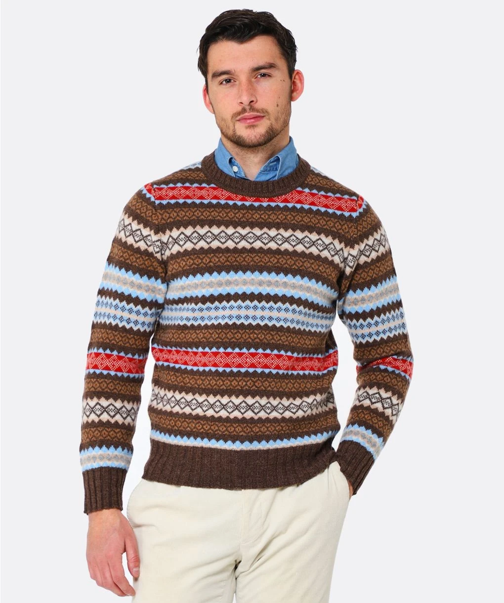 Lambswool Fair Isle Lucas Jumper 4 Lambswool Fair Isle Lucas Jumper - Image 2
