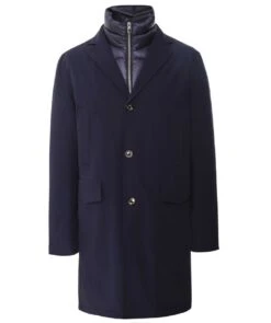 Bib Insert Down Overcoat