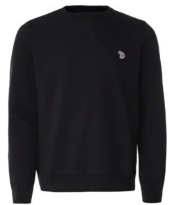 PAUL SMITH Organic Cotton Crew Neck Zebra Sweatshirt