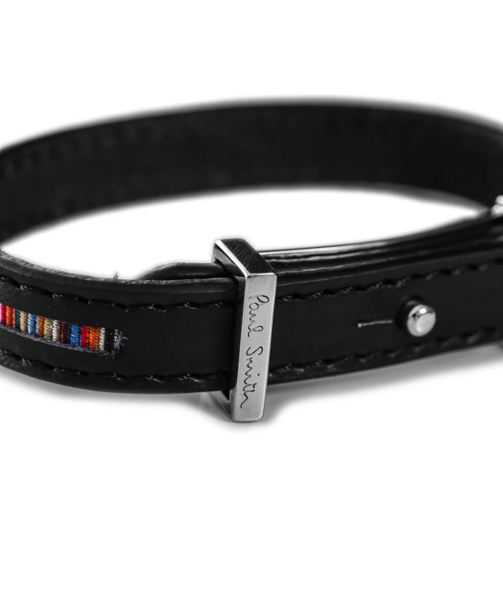 PAUL SMITH Leather Stripe Bracelet 4 PAUL SMITH Leather Stripe Bracelet - Image 2