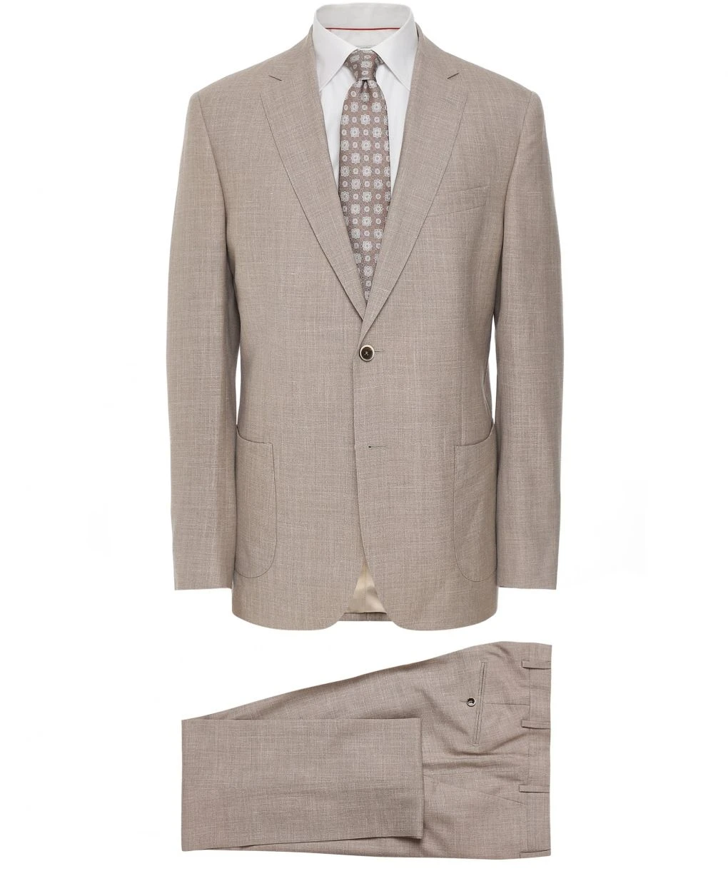 Linen Wool Two Piece Suit 3 Linen Wool Two Piece Suit