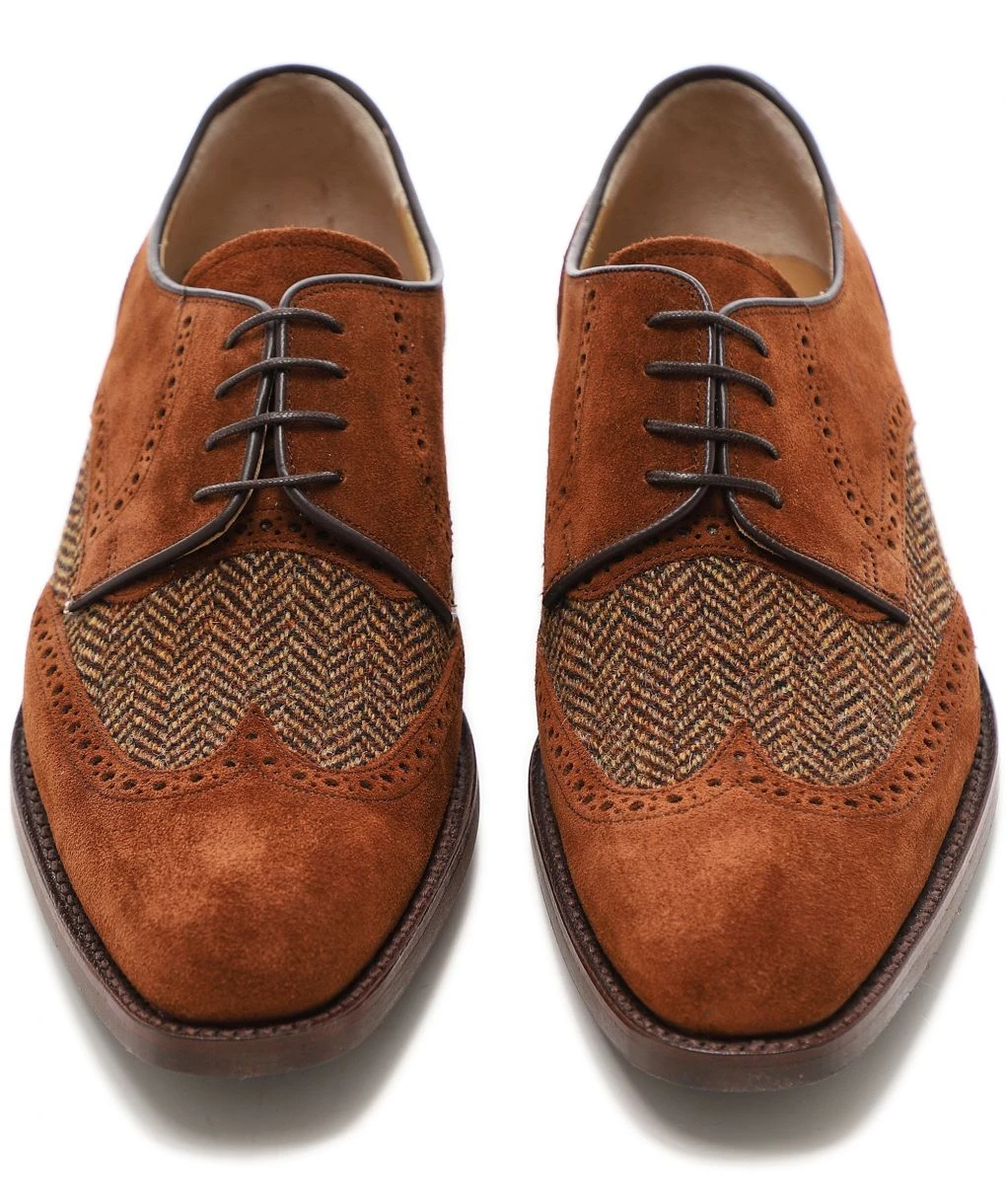 Suede Tweed Jackson Derby Shoes 5 Suede Tweed Jackson Derby Shoes - Image 3