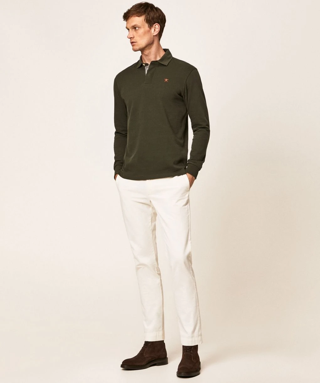 Hackett Flannel Trim Rugby Shirt 6 Hackett Flannel Trim Rugby Shirt - Image 4