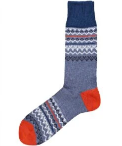 Merino Cotton Jacquard Socks
