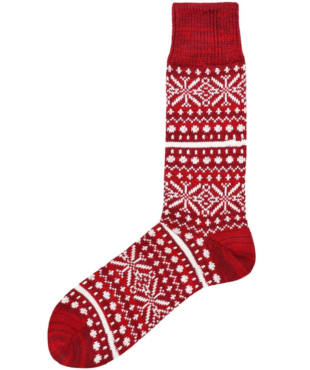 Merino Cotton Fair Isle Socks 3 Merino Cotton Fair Isle Socks
