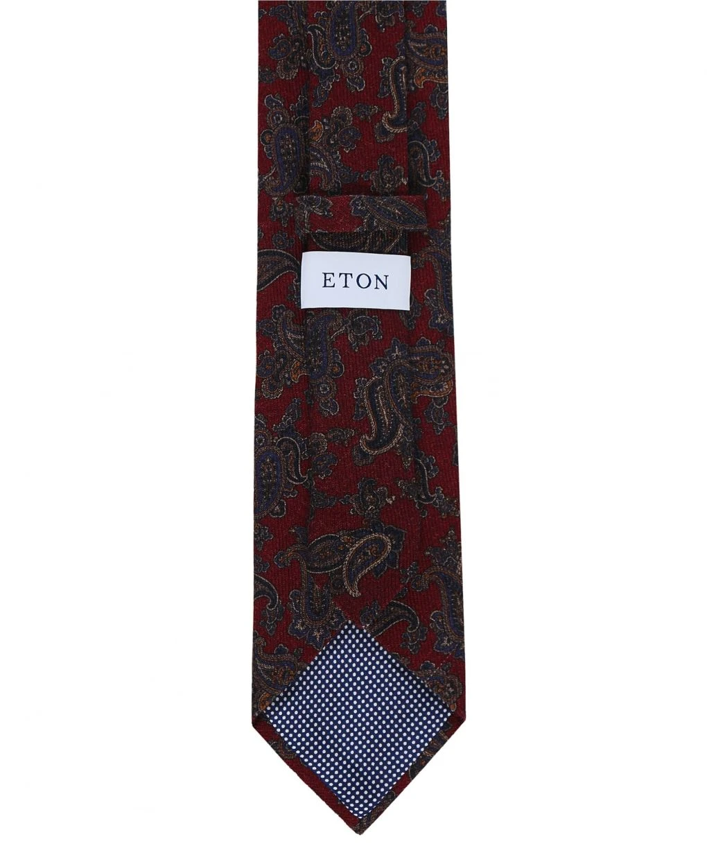 ETON Wool Paisley Tie 4 ETON Wool Paisley Tie - Image 2