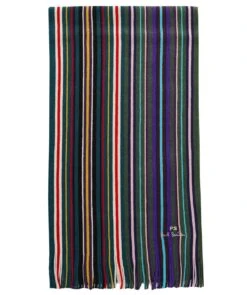 PAUL SMITH Merino Spectrum Stripe Scarf