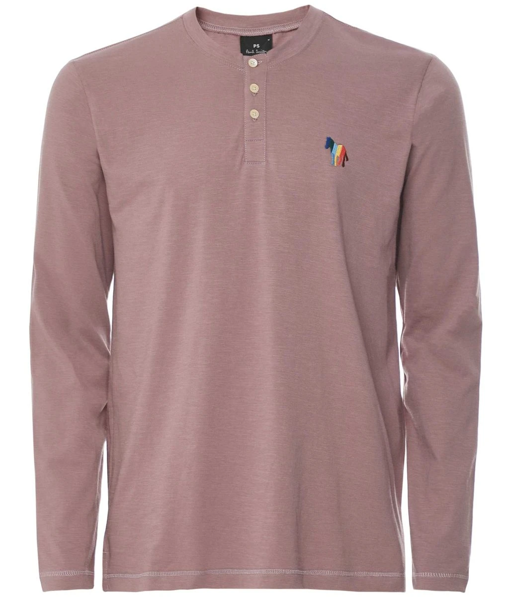 PAUL SMITH Zebra Henley T-Shirt 3 PAUL SMITH Zebra Henley T-Shirt