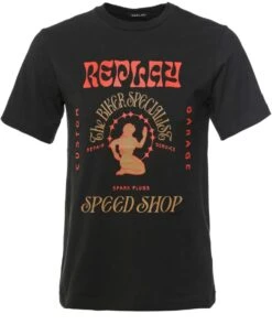 Replay Crew Neck Graphic T-Shirt