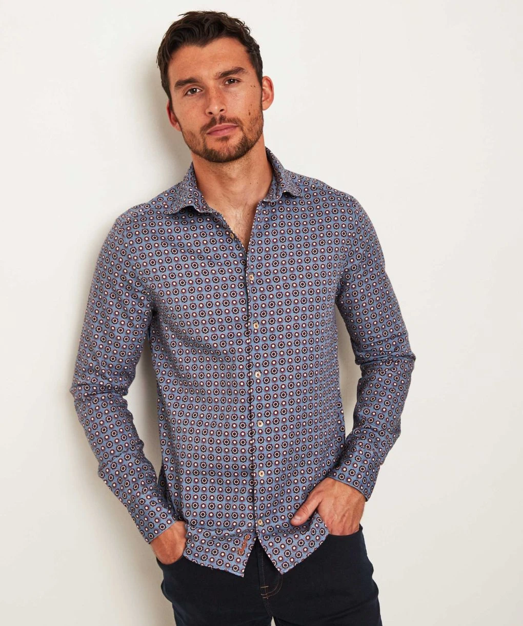 Slimline Oxford Floral Shirt 4 Slimline Oxford Floral Shirt - Image 2