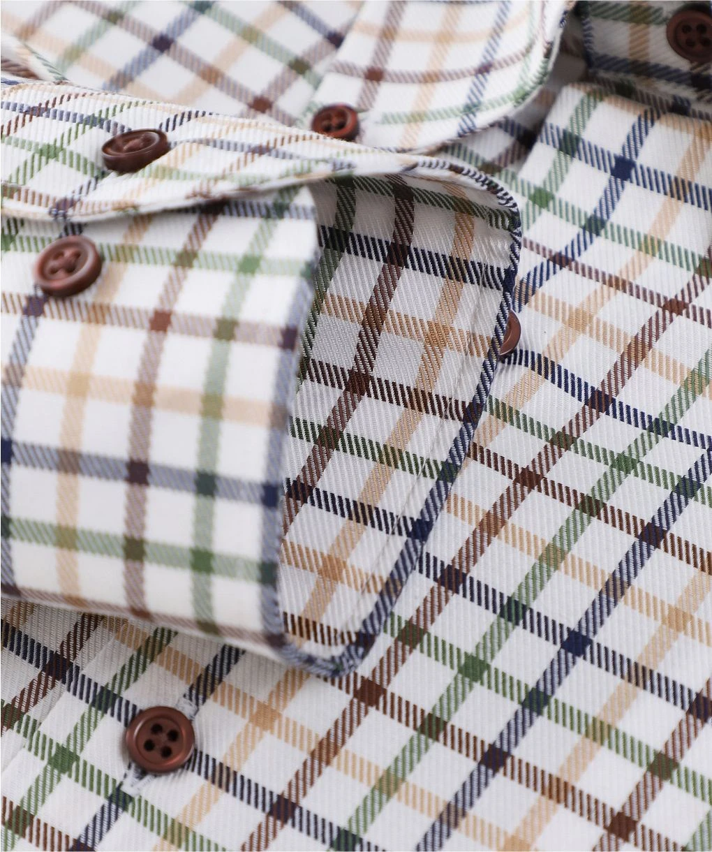 Slim Fit Twill Check Shirt 5 Slim Fit Twill Check Shirt - Image 3