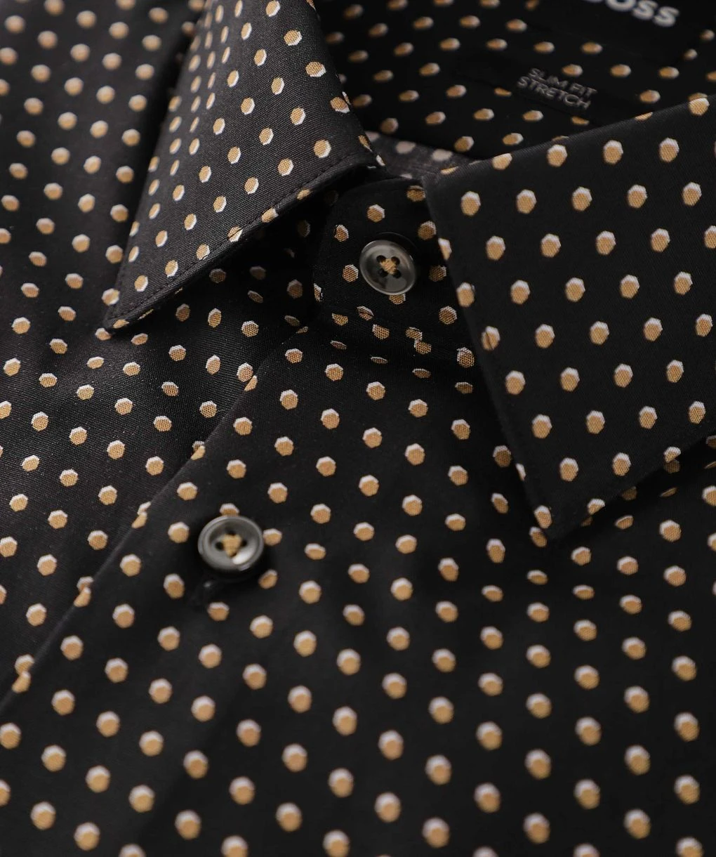 Boss Slim Fit H-Hank Polka Dot Shirt 4 Boss Slim Fit H-Hank Polka Dot Shirt - Image 2