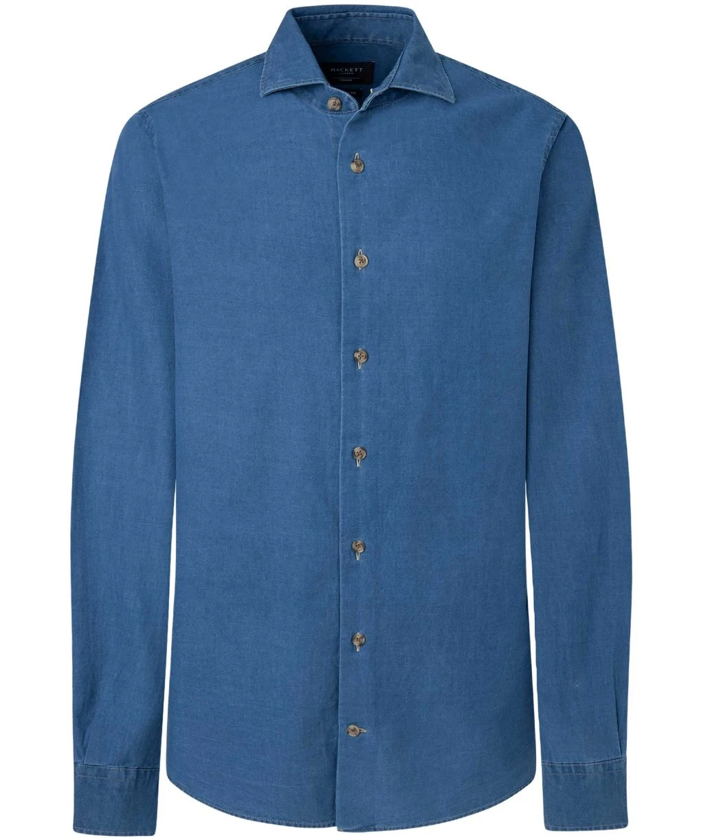 Hackett Classic Fit Denim Shirt 3 Hackett Classic Fit Denim Shirt