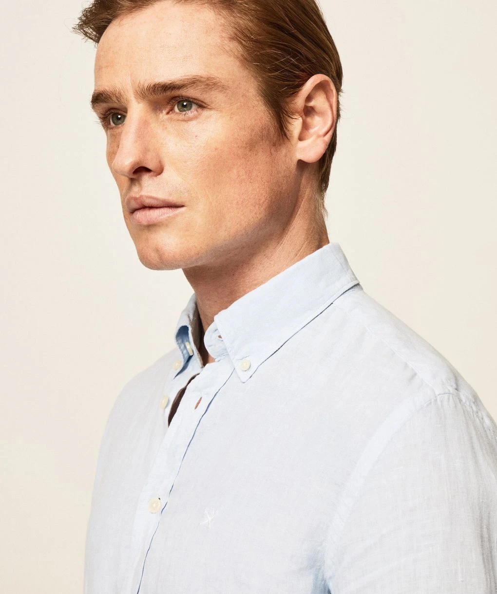 Hackett Slim Fit Linen Shirt 7 Hackett Slim Fit Linen Shirt - Image 5