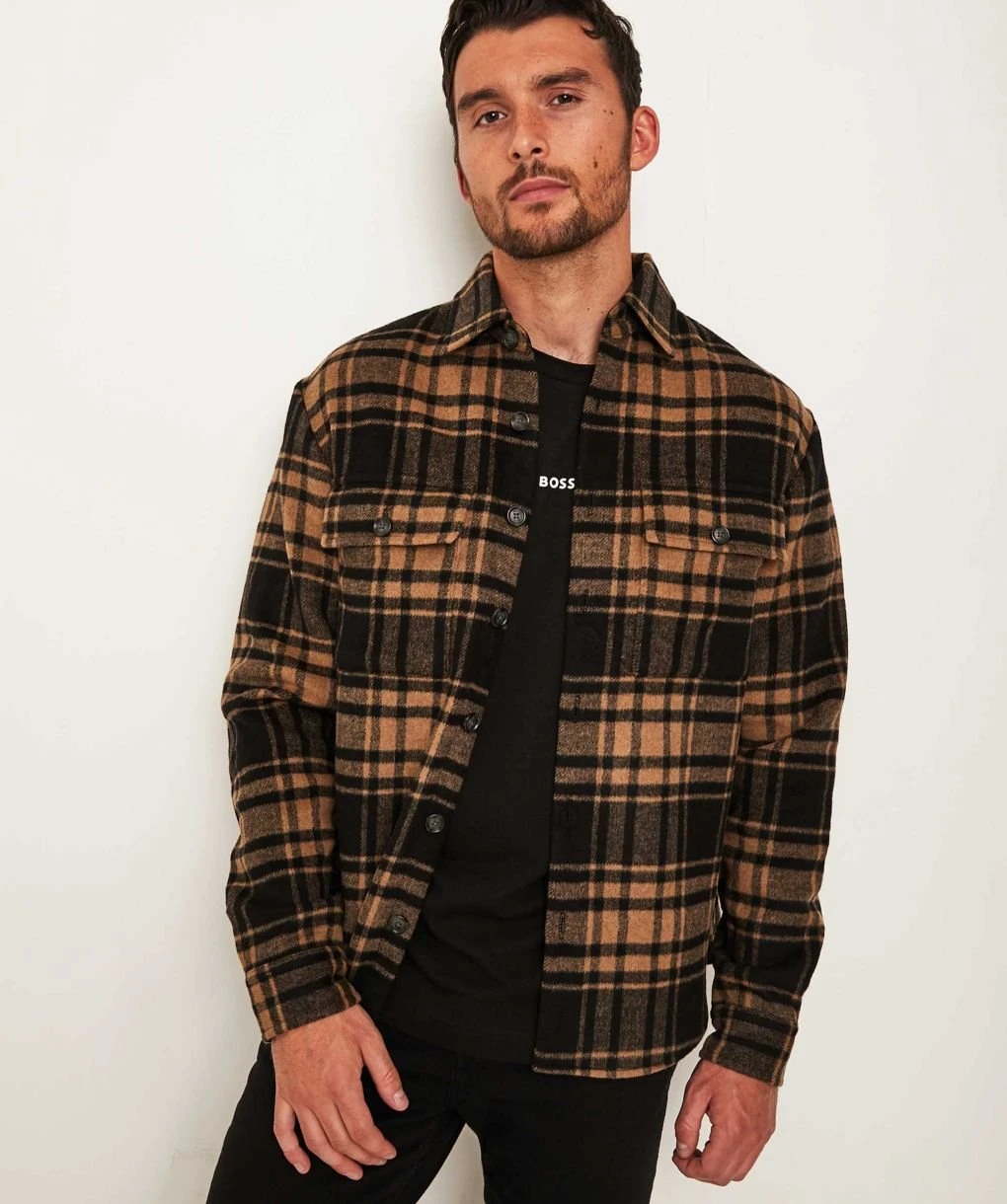 Boss Wool Check S-Owen Overshirt 4 Boss Wool Check S-Owen Overshirt - Image 2