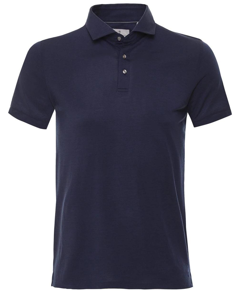 Wool Short Sleeve Polo Shirt 3 Wool Short Sleeve Polo Shirt