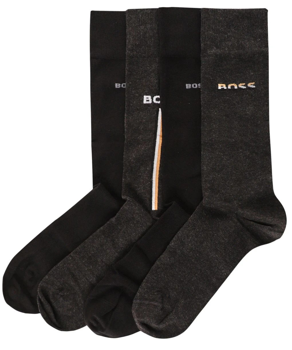 Boss Iconic Socks 4 Pack 3 Boss Iconic Socks 4 Pack