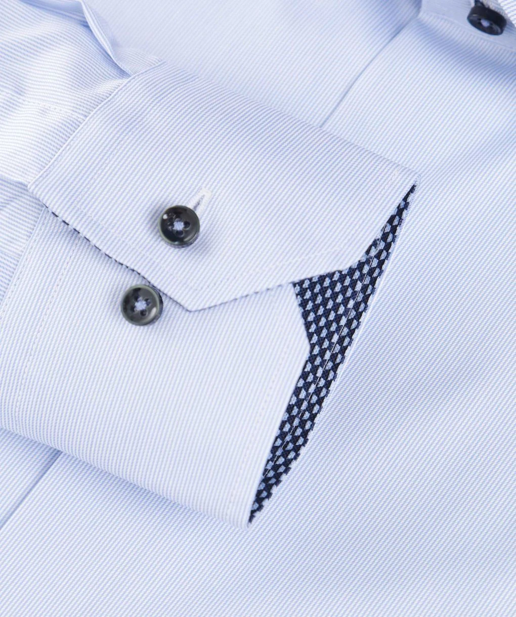 Fitted Body Pinstripe Shirt 5 Fitted Body Pinstripe Shirt - Image 3