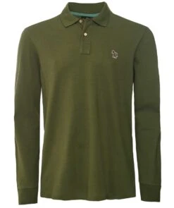 PAUL SMITH Long Sleeve Zebra Polo Shirt